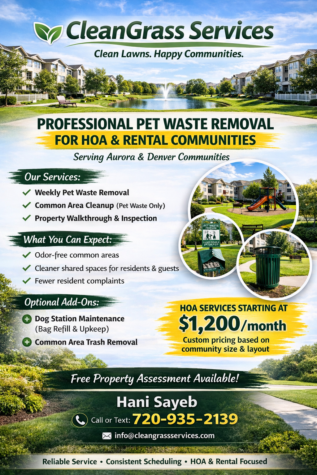 CleanGrass Services Flyer